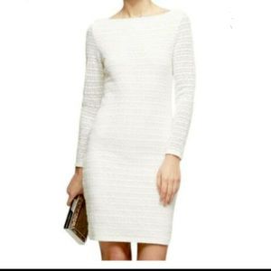 REISS White Denise Bodycon Lace Dress size 10